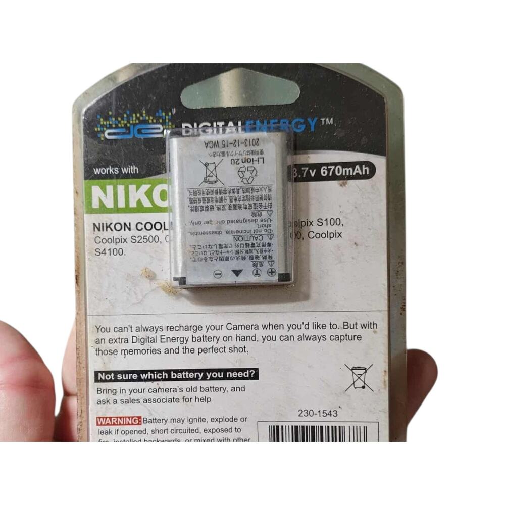 Digital Energy Camera Battery for Nikon Coolpix S2500